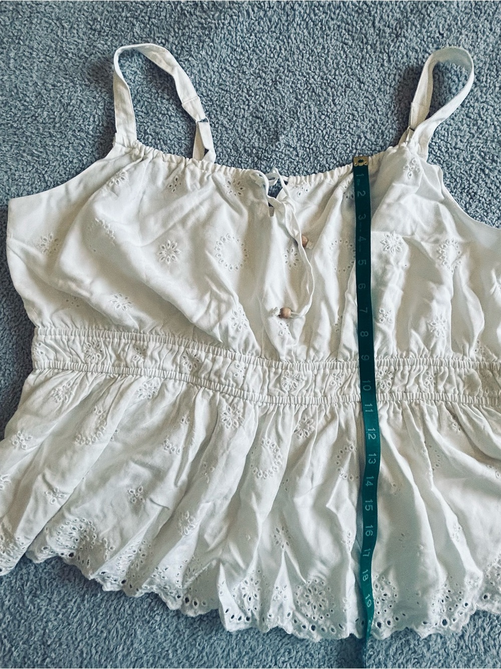 Torrid Ivory Eyelet Tank Top - Picture 5 of 7